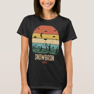 Retro Snowbasin Utah Mountains Hiking Vintage Suns T-Shirt