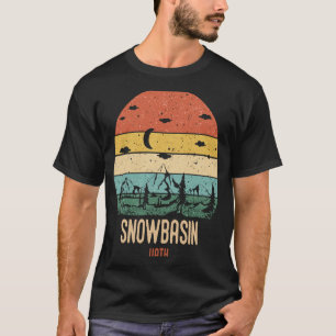 Retro Snowbasin Utah Mountains Hiking Vintage Suns T-Shirt