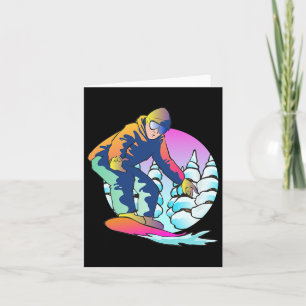 Retro Snowboard 80s 90s Outfit Snowboarder Snowboa Card