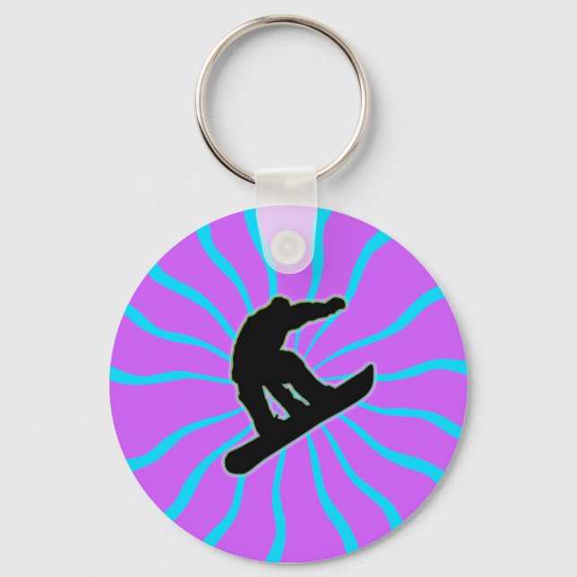 RETRO SNOWBOARDER KEYCHAIN (Front)