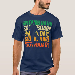 Retro Snowboarder Snowboard Snowboarding  T-Shirt