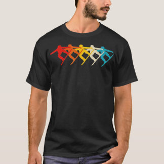 Retro Snowboarder Snowboarding (1)  T-Shirt
