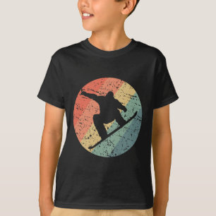 Retro Snowboarding Skiing Snow Winter Sport Ice Sn T-Shirt