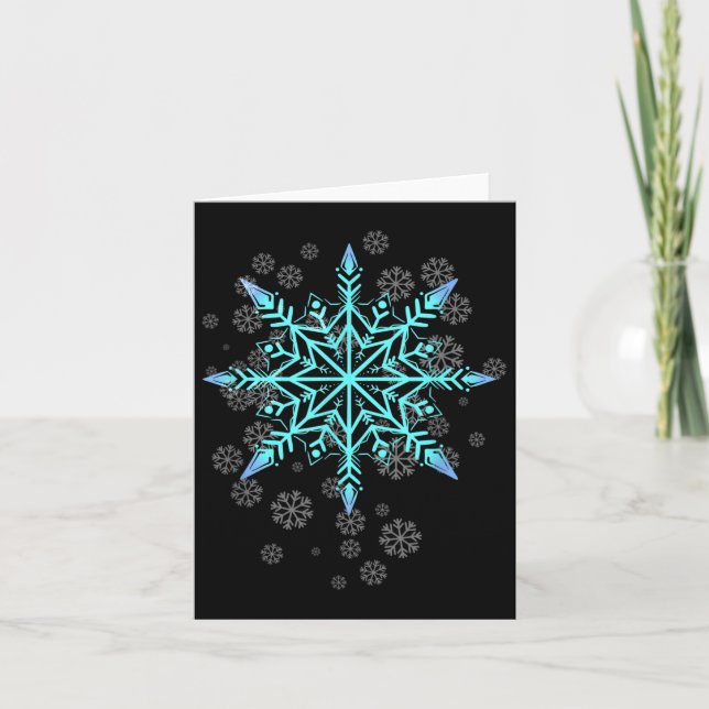 Retro Snowflake For Women  Card (Front)