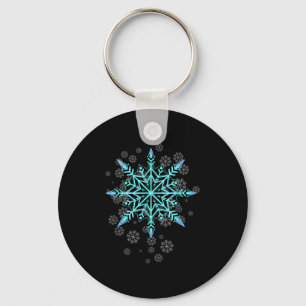 Retro Snowflake For Women  Keychain