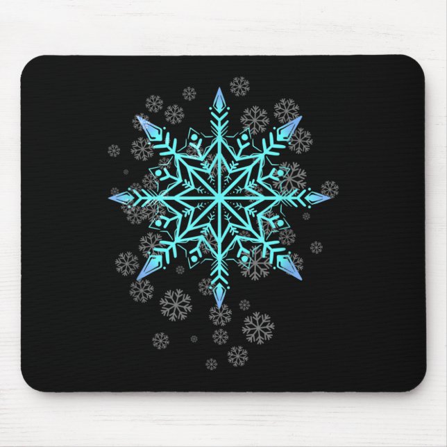 Retro Snowflake For Women  Mouse Pad (Front)