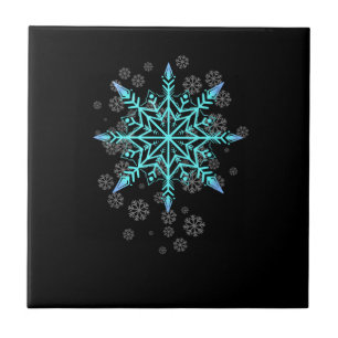 Retro Snowflake for Women Tile