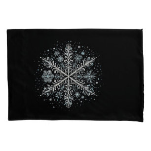 Retro Snowflake Tshirts for Women Pillowcase