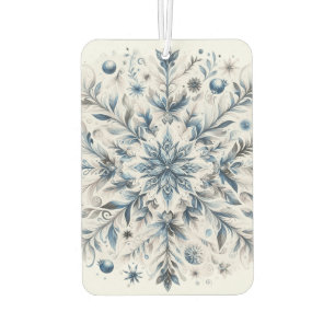 Retro Snowflake Winter Pattern Air Freshener