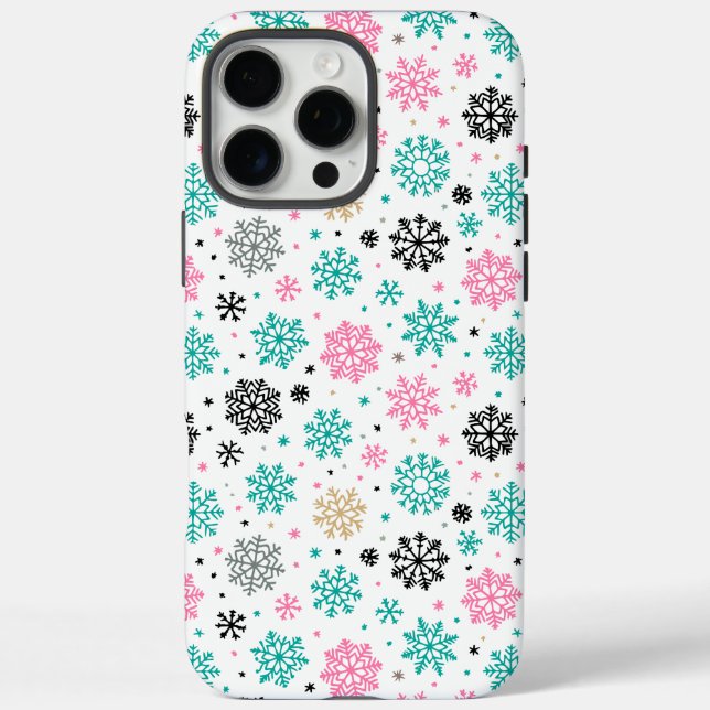 Retro Snowflakes Case-Mate iPhone Case (Back)