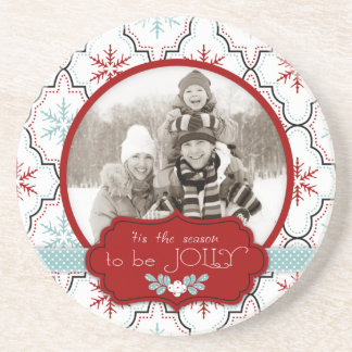 Retro Snowflakes Coaster