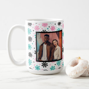 Retro Snowflakes Coffee Mug