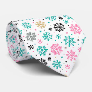 Retro Snowflakes Tie