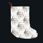 Retro Snowman on Skis Small Christmas Stocking<br><div class="desc">Christmas stocking featuring a 1950s illustration of a snowman on skis. Perfect for a Christmas gift or a retro Christmas party. Retro cool!</div>