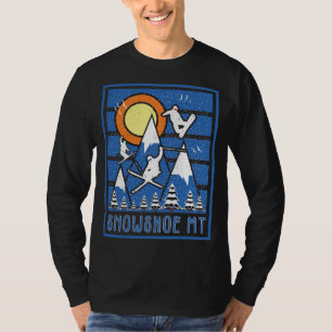 Retro Snowshoe Mountain Ski T-Shirt