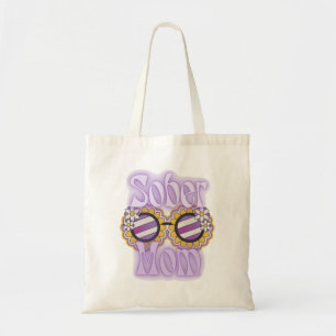 Retro sober  tote bag