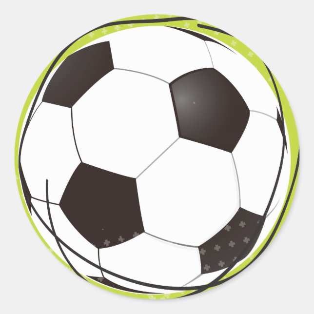 Retro SOCCER decorative Sticker Seal (Front)