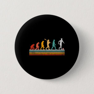 Retro Soccer Evolution Gift For Players Women Teen 2 Inch Round Button