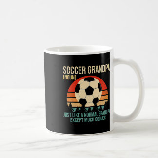 Retro Soccer Grandpa Definition Shirt Soccer Playe Coffee Mug