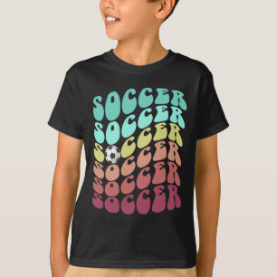 Retro Soccer Just Boy Girl Who Loves Play Club Hai T-Shirt
