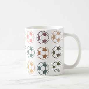 Retro Soccer Lover Drinkware Football Player Gift Coffee Mug
