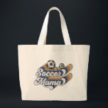 Retro Soccer Mama Sublimation Design, Soccer Large Tote Bag<br><div class="desc">Retro Soccer Mama Sublimation Design,  Soccer</div>