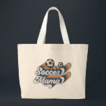 Retro Soccer Mama Sublimation Design, Soccer Large Tote Bag<br><div class="desc">Retro Soccer Mama Sublimation Design,  Soccer</div>