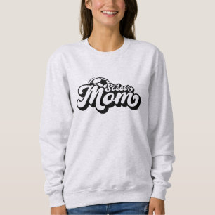 Retro Soccer Mom Custom Last Name Sweatshirt