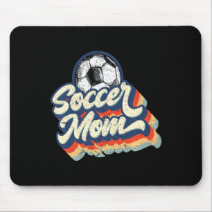 Retro Soccer Mom Vintage Mom Soccer T Shirt  Mouse Pad