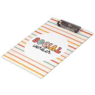 Retro Social Worker Clipboard