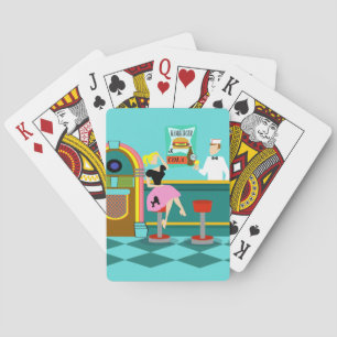 Retro Soda Fountain Playing Cards