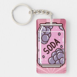 Retro Soda Pop Design – Refreshing Drink Keychain