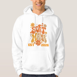 Retro Soft Mama Floral Vintage Groovy Mom T-Shirt Hoodie