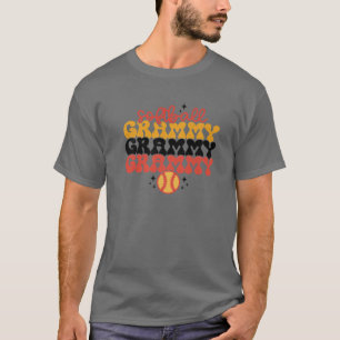 Retro Softball Grammy Softball Mom Funny Grammy Mo T-Shirt
