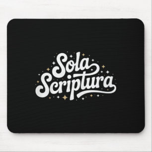 Retro Sola Scriptura Reformed Christian Theology D Mouse Pad