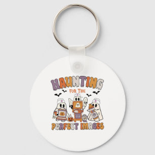 Retro Sonographer Ultrasound Tech Halloween Vascul Keychain