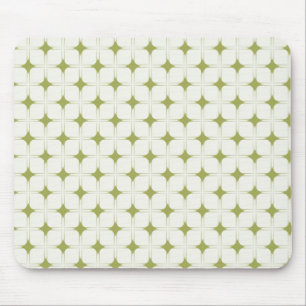Retro Sophistication Mousepad, Olive Green Mouse Pad
