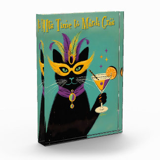 Retro Sophisticats Its Time to Mardi Gras Martini Photo Block