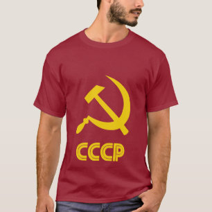 Retro Soviet Yellow On Red Tee