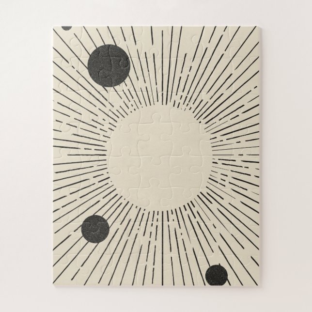 Retro Space Art Jigsaw Puzzle (Vertical)