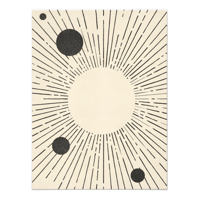 Retro Space Art Photo Print (Front)