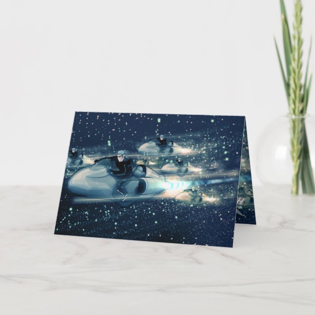 Retro Space cruiser - The Race Card (Front)