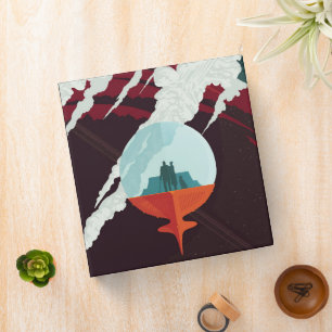 Retro Space Poster-Cassini Mission To Saturn Binder