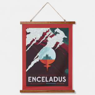 Retro Space Poster-Cassini Mission To Saturn Hanging Tapestry