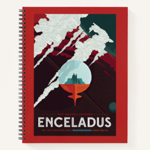 Retro Space Poster-Cassini Mission To Saturn Notebook