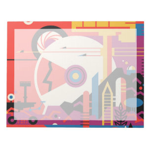 Retro Space Poster - Mars Exploration Program. Notepad