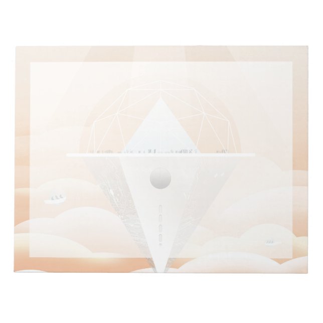 Retro Space Poster-Observatory In The Solar System Notepad (Front)