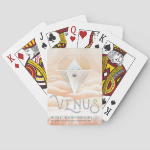 Retro Space Poster-Observatory In The Solar System Playing Cards