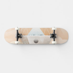 Retro Space Poster-Observatory In The Solar System Skateboard