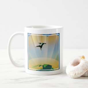 Retro Space Poster-The Gravity Of A Super Earth Coffee Mug